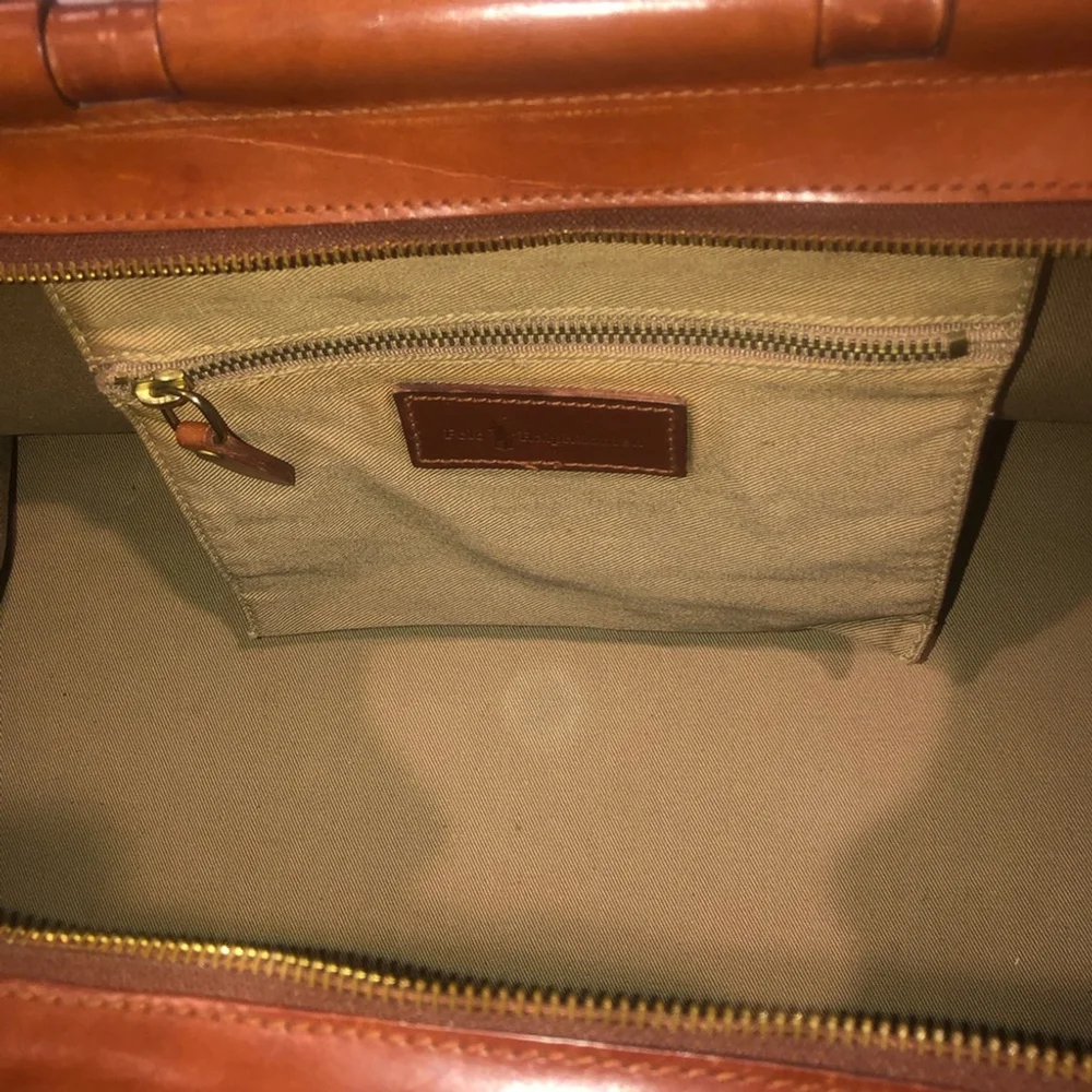 RALPH LAUREN Tartan Plaid Doctor's Boston Weekend Suitcase Briefcase Travel Bag